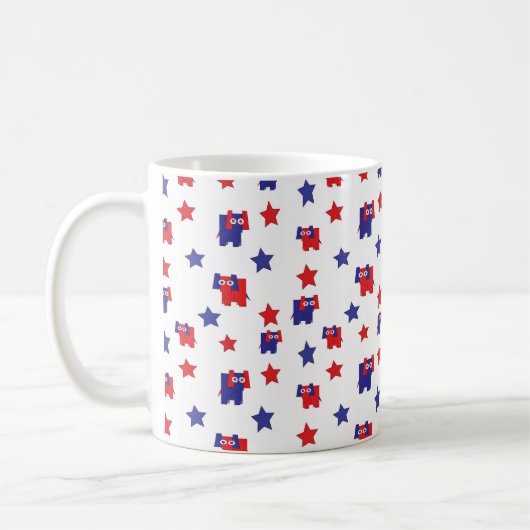 Republikaner Elefant Kaffeetasse (Links)