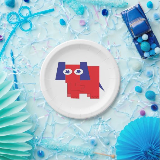 Republikaner Elefant Pappteller (Party)