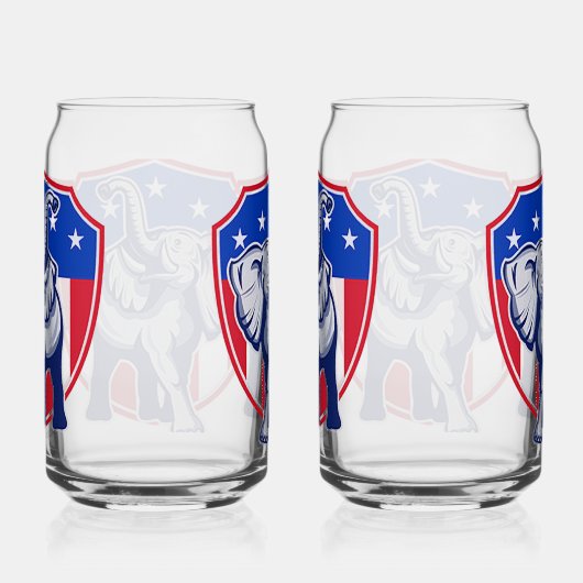 Republikaner Elephant Dosenglas (Rechts)