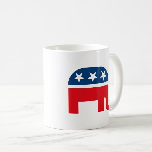 Republikaner Elephant Kaffeetasse (VorderseiteRechts)