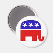Republikaner Elephant Magnet (Vorderseite/Rückseite)