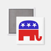 Republikaner Elephant Magnet (Vorderseite/Rückseite)
