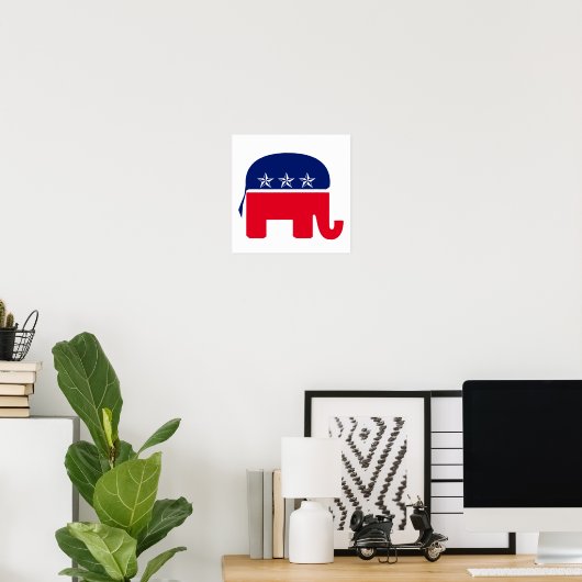Republikaner Elephant Poster (Heimbüro)