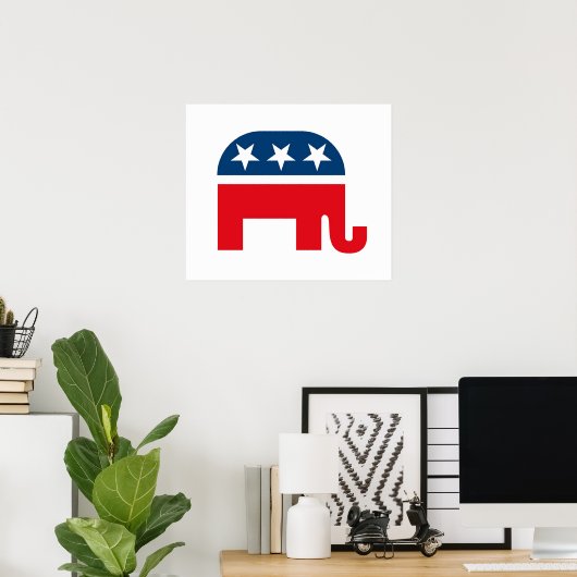 Republikaner Elephant Poster (Heimbüro)