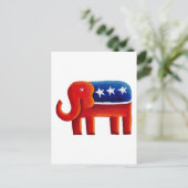 Republikaner Elephant Postkarte (Stehend Vorderseite)