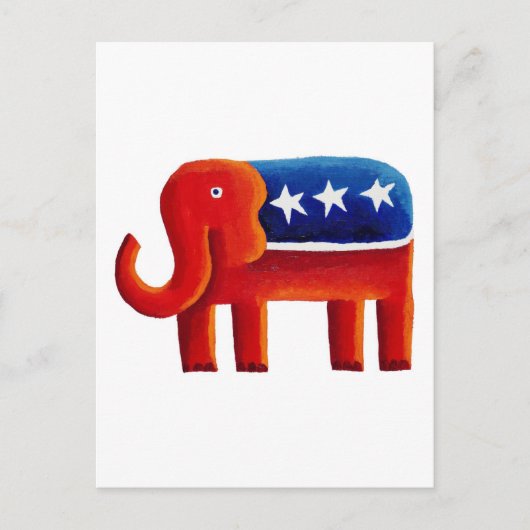 Republikaner Elephant Postkarte (Vorderseite)