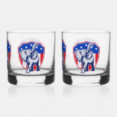 Republikaner Elephant Whiskyglas (Rückseite)