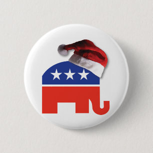 Republikaner-Elephant-XMAS Button