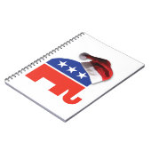 Republikaner-Elephant-XMAS Notizblock (Linke Seite)