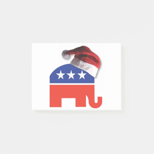 Republikaner-Elephant-XMAS Post-it Klebezettel (Vorderseite)