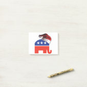 Republikaner-Elephant-XMAS Post-it Klebezettel (Auf Schreibtisch)