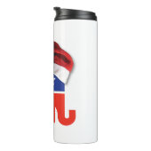 Republikaner-Elephant-XMAS Thermosbecher (Nach rechts gedreht)