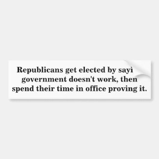 Republikaner erhalten durch Sprichwortregierung Autoaufkleber