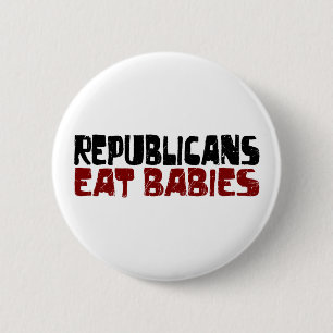Republikaner essen Babys Button