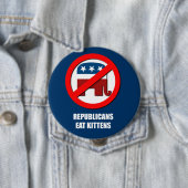Republikaner essen Kätzchen Button (Beispiel)