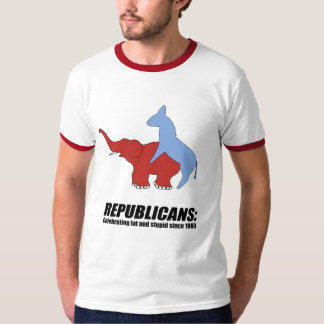 Republikaner - Feiern fett und dumm T-Shirt