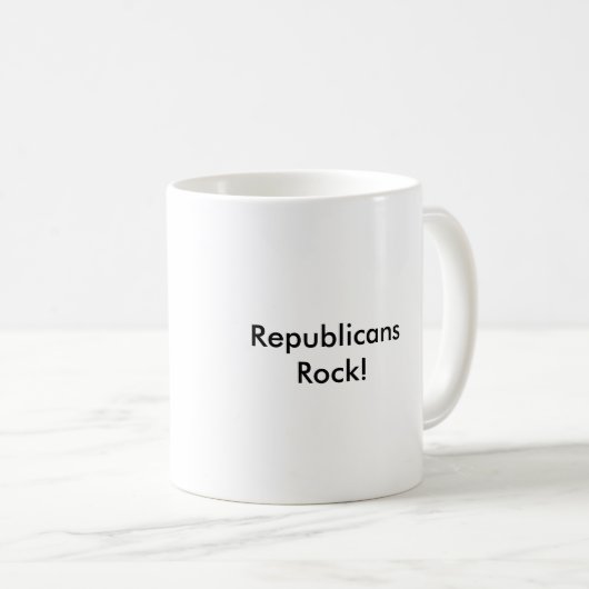 Republikaner-Felsen! Kaffeetasse (VorderseiteRechts)
