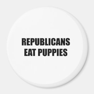 Republikaner fressen Welpen Magnet