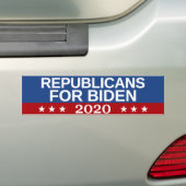 Republikaner für Biden 2020 Autoaufkleber (Auf Auto)