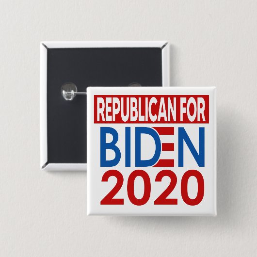 Republikaner für Biden 2020 Button (Vorne & Hinten)