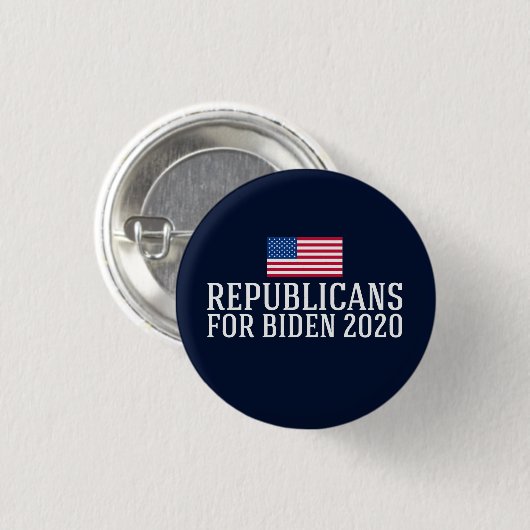 Republikaner für Biden 2020 Button (Vorne & Hinten)