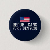 Republikaner für Biden 2020 Button (Vorderseite)