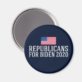 Republikaner für Biden 2020 Magnet (Vorderseite/Rückseite)