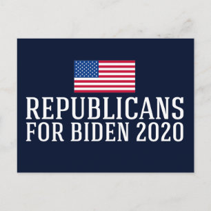 Republikaner für Biden 2020 Postkarte