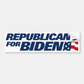 Republikaner für Biden 2024 Autoaufkleber (Vorne)