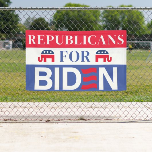 Republikaner für Biden | Abstimmung Biden 2024 Wah Banner (Insitu)
