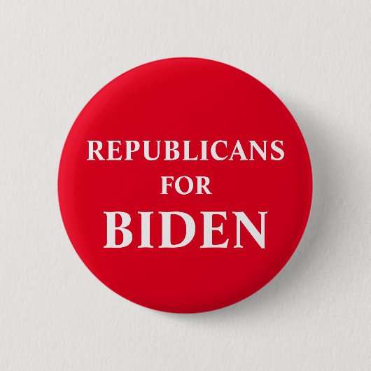 Republikaner für Biden Button (Vorderseite)