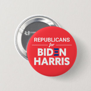 Republikaner für Biden Harris Custom Text Red Button