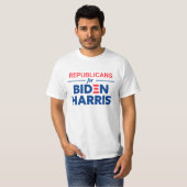 Republikaner für Biden Harris Custom Text T-Shirt (Vorne ganz)