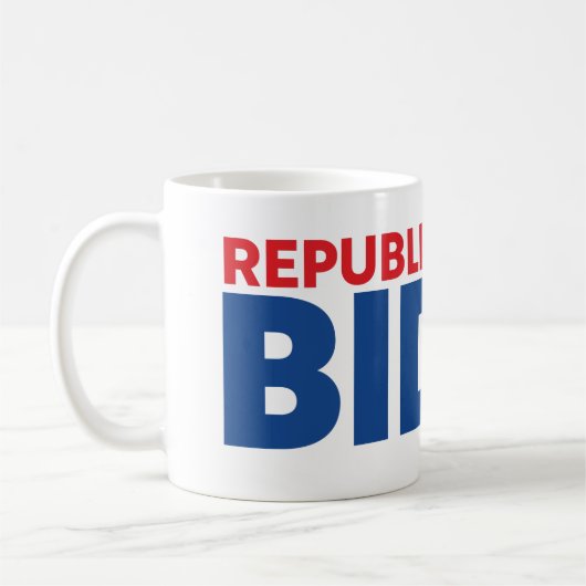 Republikaner für Biden-Kaffee-Tasse Kaffeetasse (Links)