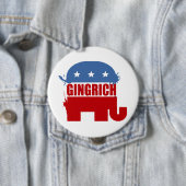 Republikaner für Gingrich Button (Beispiel)