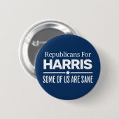 Republikaner für harris Proud Republikaner für Kam Button (Vorne & Hinten)