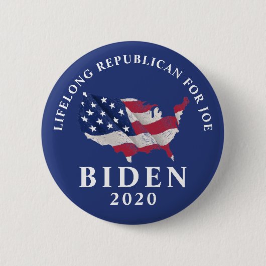 Republikaner für Joe | Abstimmung für Joe Biden 20 Button (Vorderseite)