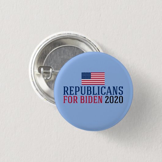 Republikaner für Joe Biden 2020 Button (Vorne & Hinten)