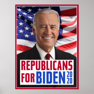 Republikaner für Joe Biden 2020 US-Präsident Foto Poster