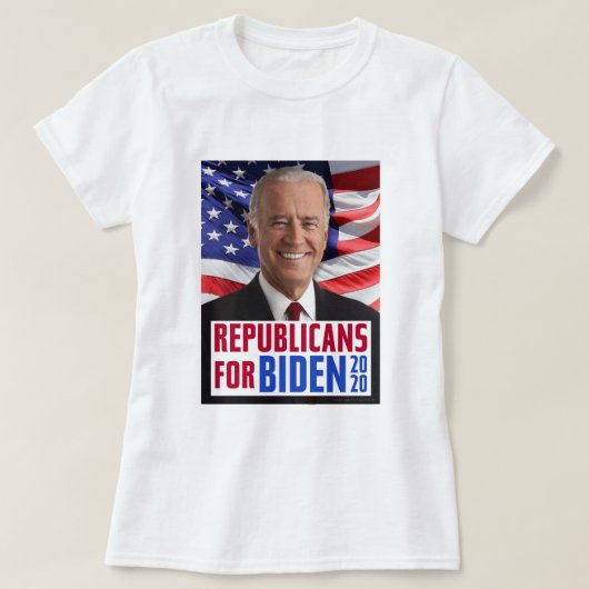 Republikaner für Joe Biden 2020 US-Präsident Foto T-Shirt (Design vorne)