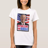 Republikaner für Joe Biden 2020 US-Präsident Foto T-Shirt (Vorderseite)