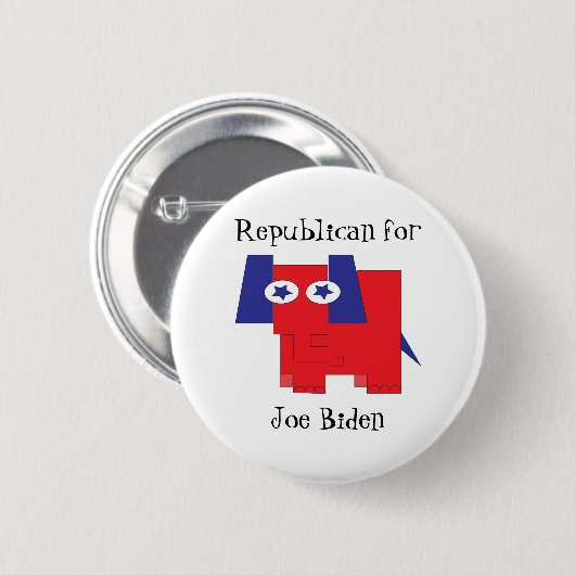 Republikaner für Joe Biden Button (Vorne & Hinten)