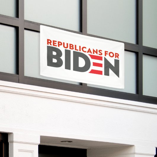 Republikaner für Joe Biden Präsident Banner (Äußeres Gebäude)