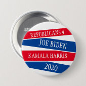 Republikaner für Joe Biden und Kamala Harris 2020  Button (Vorne & Hinten)