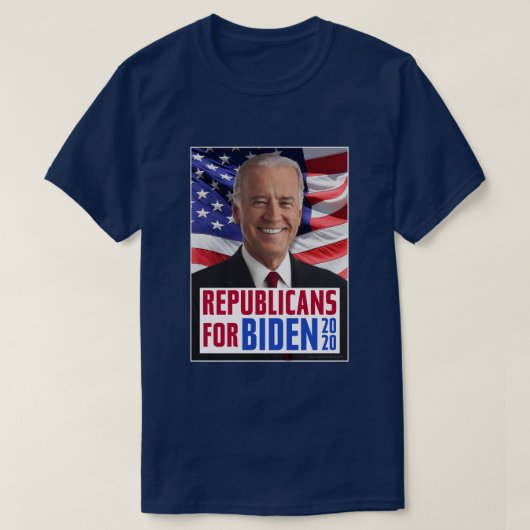 Republikaner für Joe Biden US-Präsident 2020-Foto T-Shirt (Design vorne)