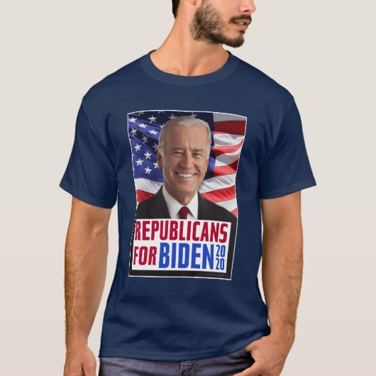 Republikaner für Joe Biden US-Präsident 2020-Foto T-Shirt (Vorderseite)