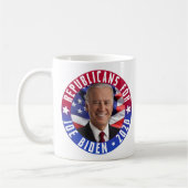 Republikaner für Joe Biden US-Präsident Foto 2020 Kaffeetasse (Links)
