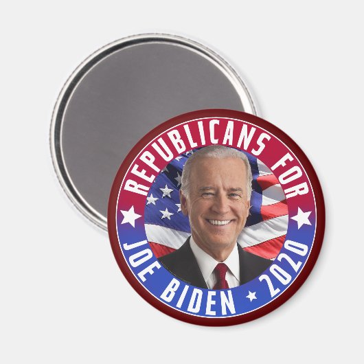 Republikaner für Joe Biden US-Präsident Foto 2020 Magnet (Vorderseite/Rückseite)