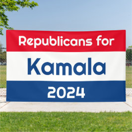 Republikaner für Kamala Harris 2024 riesig Banner