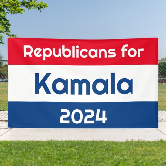 Republikaner für Kamala Harris 2024 riesig Banner (Außenbereich)